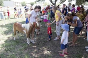 Lauren Greaves with miniature horse