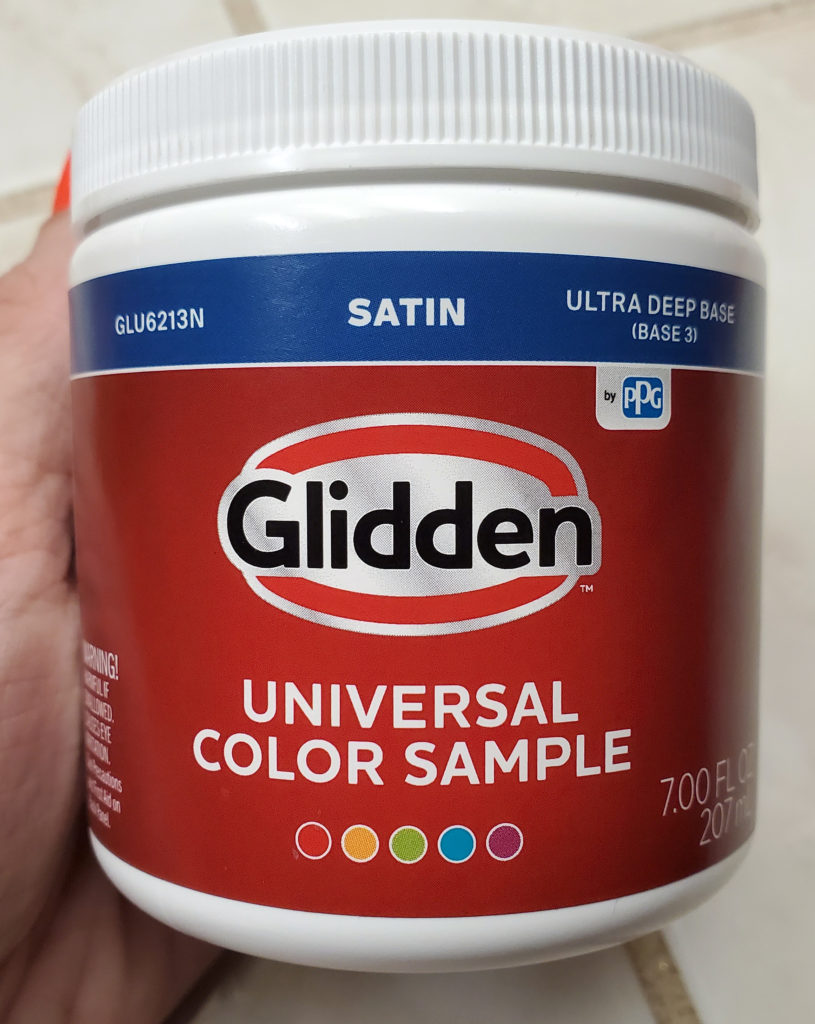 Paint color sample